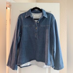 Rag & Bone Emily Pop Over Denim Shirt